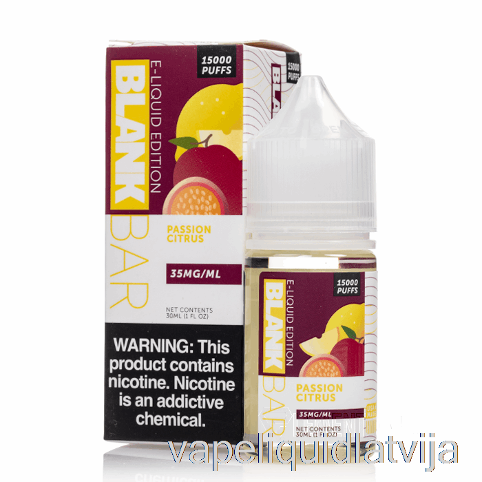 Kaislības Citrusaugļi - Tukšs Tāfelītes Sāls - 30ml 35mg Vape šķidrums